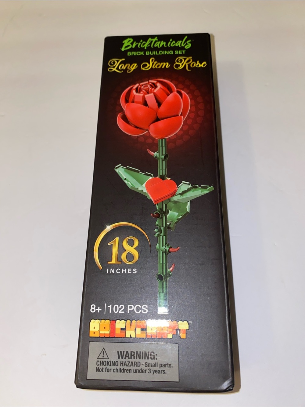 Brickcraft Bricktanicals Long Stem Rose Building Set